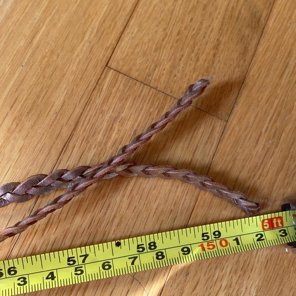 NWT Anthropologie leather rose gold belt - Picture 3 of 7